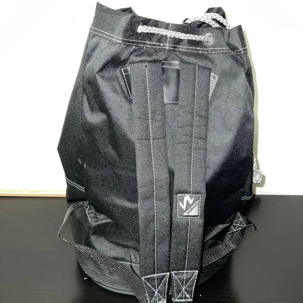 Vintage Los Angeles LA Kings Backpack Bag Black NHL‎ Nasco Gym Sack Heavy Duty